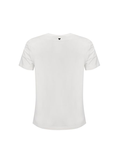 T-shirt WKDGENIO in lino ricamato e jersey di cotone stretch WEEKEND MAX MARA | 2615941072600003